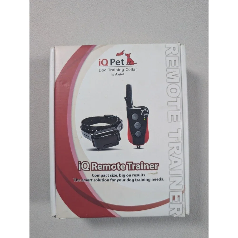 IQ Pet Dogtra Remote Trainer Dog Training Collar With Box No Charger Untested